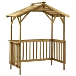 Abri De Barbecue 163,5x93x210 Cm Bois De Pin Imprégné