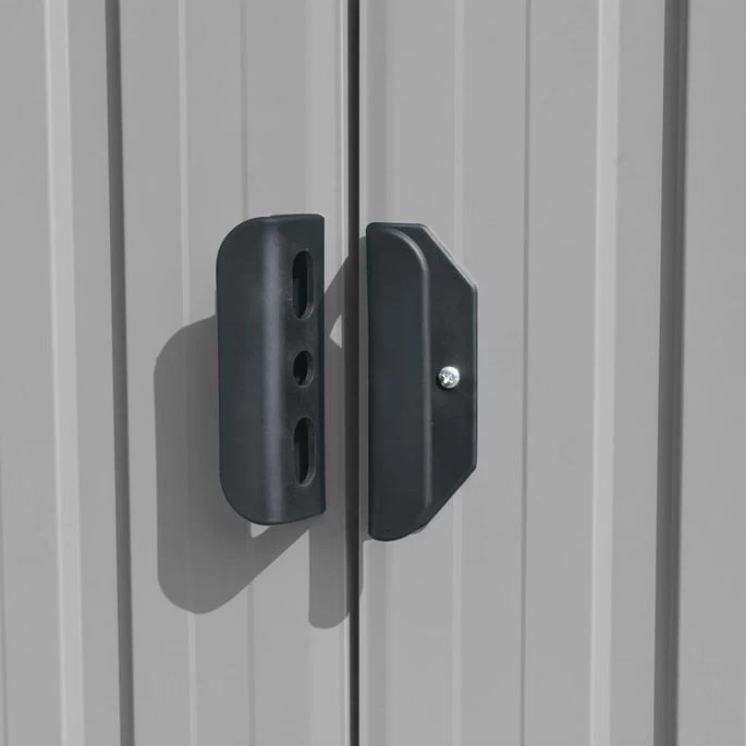 Abri De Jardin 257 X 298 X 178 Cm Métal Gris – Image 3