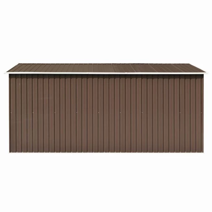 Abri De Jardin 257x392x181 Cm Métal Marron – Image 7