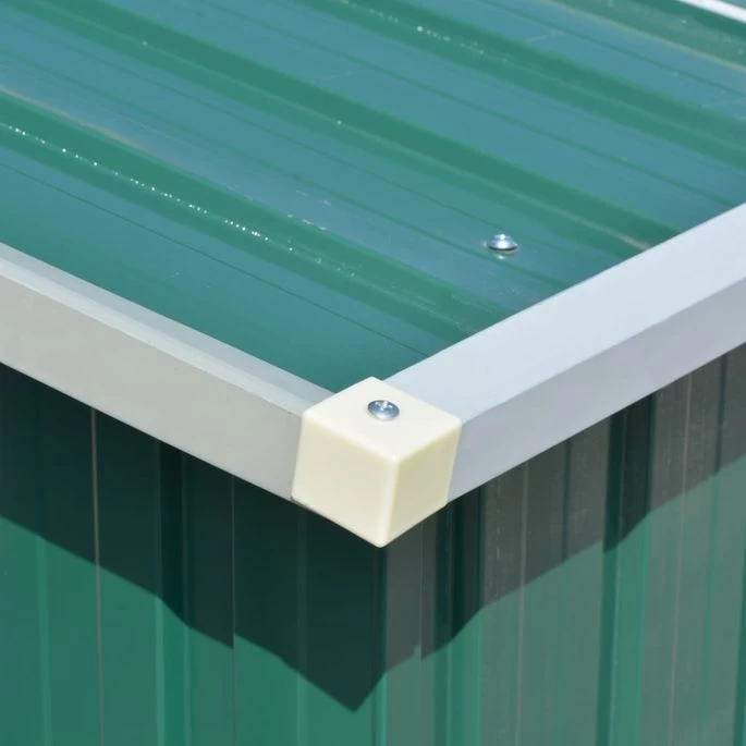Abri De Jardin 257x392x181 Cm Métal Vert – Image 4