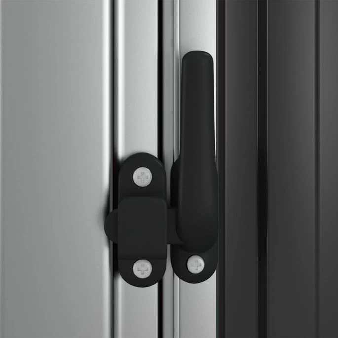 Abri De Jardin Anthracite 118,5x97x209,5 Cm Acier Galvanisé – Image 6