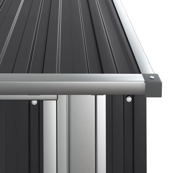 Abri De Jardin Anthracite 118,5x97x209,5 Cm Acier Galvanisé – Image 7