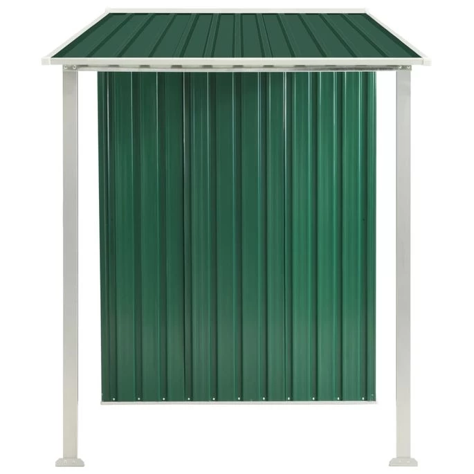 Abri De Jardin Avec Porte Coulissante Vert 386x131x178 Cm Acier – Image 7