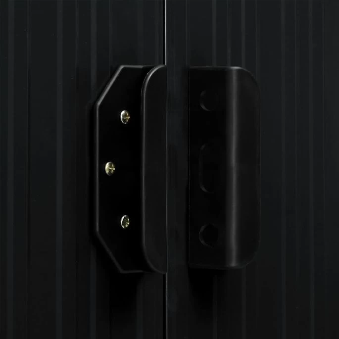 Abri De Jardin Avec Portes Anthracite 386x131x178 Cm Acier – Image 3