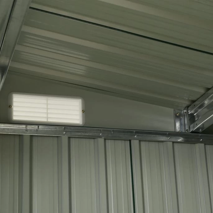 Abri De Jardin Avec Portes Vert 329,5x205x178 Cm Acier – Image 4