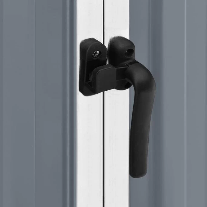 Abri De Jardin Gris 195x198x159 Cm Acier Galvanisé – Image 6