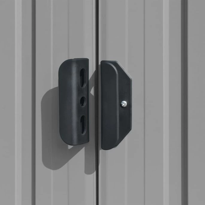 Abri De Jardin Gris 257x779x181 Cm Acier Galvanisé – Image 8