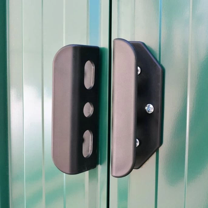 Abri De Stockage Pour Jardin Métal Vert 257 X 205 X 178 Cm – Image 5