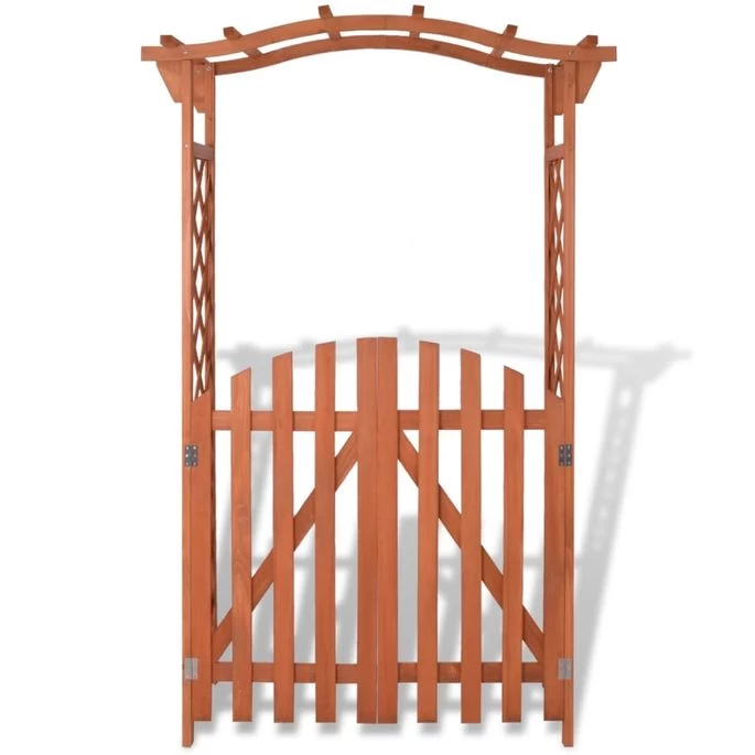 Arche Pour Jardin Avec Portique En Bois De Sapin 120x60x193 Cm – Image 2