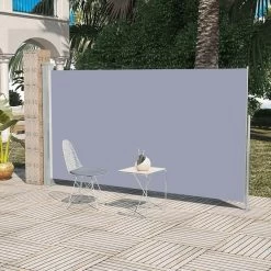 Auvent Latéral Rétractable De Patio 160 X 300 Cm Gris 2