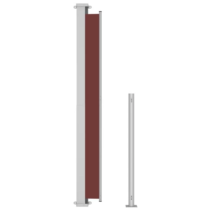 Auvent Latéral Rétractable De Patio 220x500 Cm Marron – Image 4