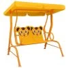 Balancelle Pour Enfants Jaune 115x75x110 Cm Tissu