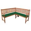 Banc D'angle De Jardin Avec Coussins 150cm Bois D'acacia Massif 27