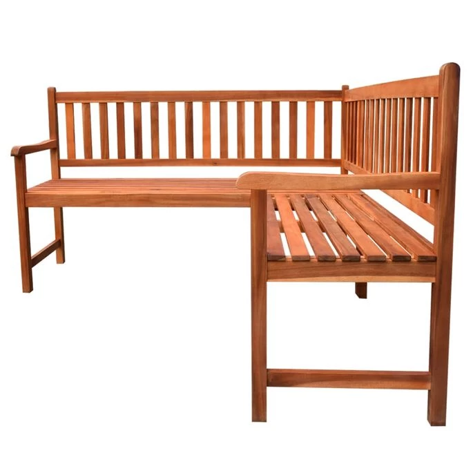 Banc D'angle De Jardin Avec Coussins 150cm Bois D'acacia Massif 27 – Image 3