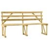 Banc De Jardin 170 Cm Bois De Pin Imprégné