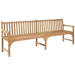 Banc De Jardin 228 Cm Bois De Teck Solide