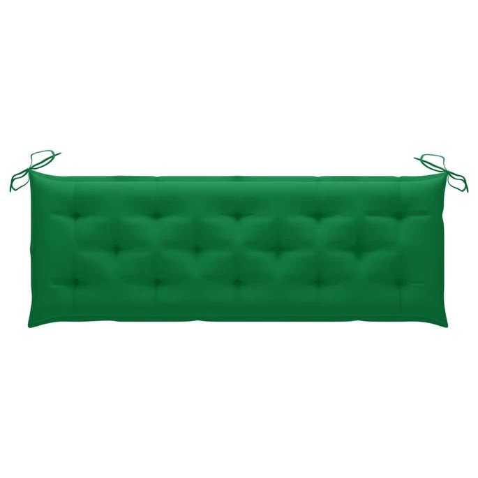 Banc De Jardin 3 Places Avec Coussin 150 Cm Bois D'eucalyptus 9 – Image 8