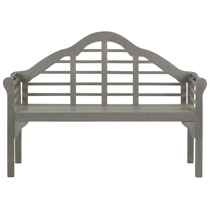 Banc De Jardin Avec Coussin 135 Cm Bois D'acacia Massif Gris 15 – Image 3