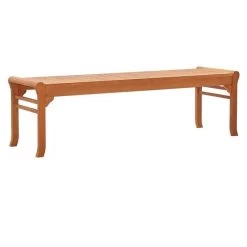 Banc De Jardin Eucalyptus Massif Solide Atdou 150 Cm