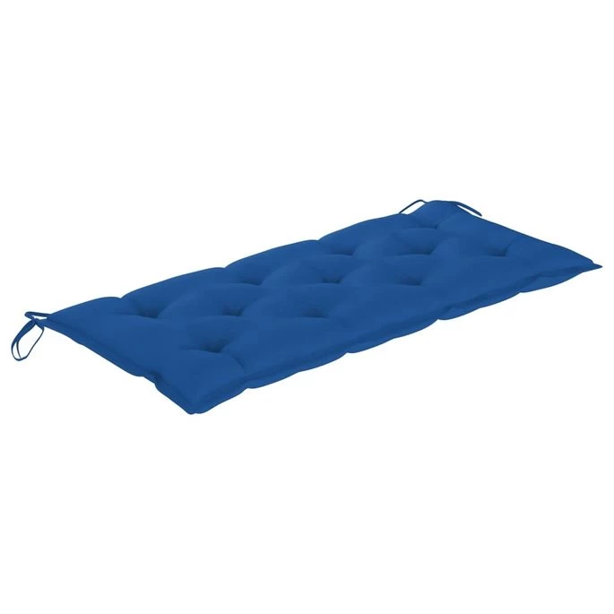 Banc De Jardin Pliable Avec Coussin 118 Cm Bambou 6 – Image 5