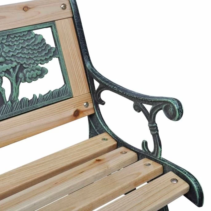 Banc De Jardin Pour Enfants 84 Cm Bois – Image 3