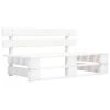 Banc Palette De Jardin Bois Blanc