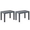 Bancs De Jardin 2 Pcs Anthracite Plastique