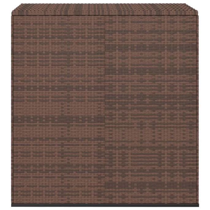 Boîte à Coussins De Jardin Résine Tressée 100x49x103,5cm Marron – Image 2