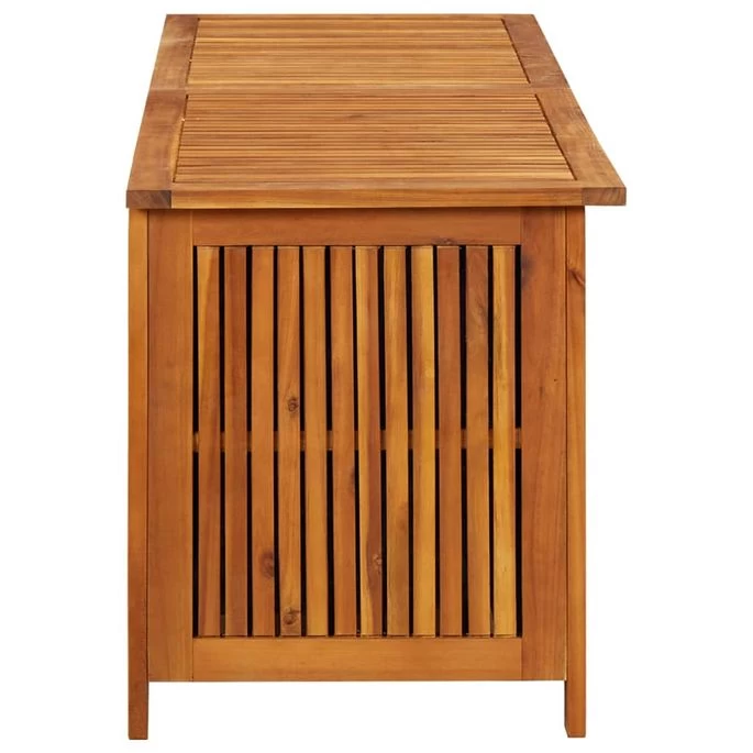 Boîte De Rangement De Jardin 150x50x58 Cm Bois D'acacia Solide – Image 5