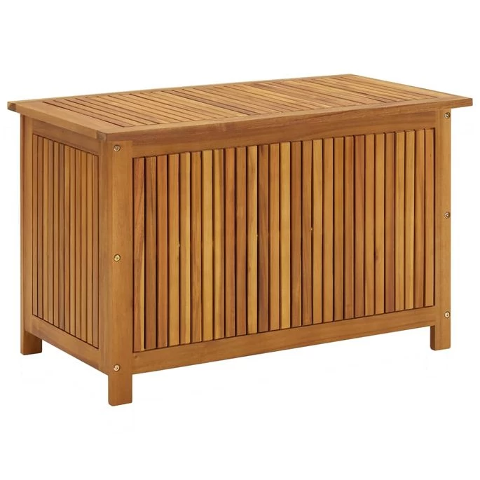 Boîte De Rangement De Jardin 90x50x58 Cm Bois D'acacia Solide