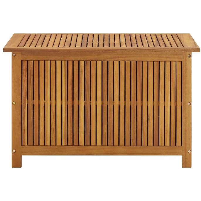 Boîte De Rangement De Jardin 90x50x58 Cm Bois D'acacia Solide – Image 3