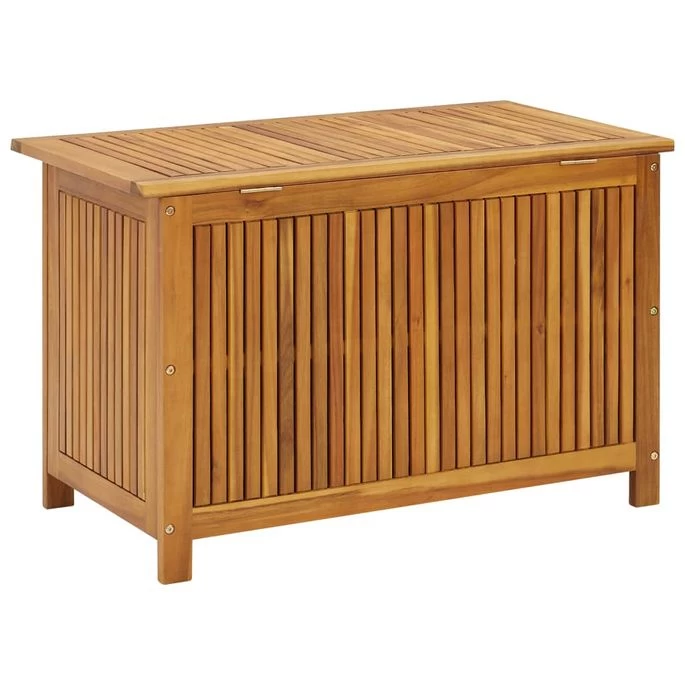 Boîte De Rangement De Jardin 90x50x58 Cm Bois D'acacia Solide – Image 5