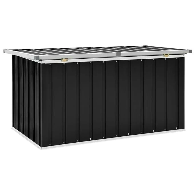 Boîte De Rangement De Jardin Anthracite 129x67x65 Cm – Image 6