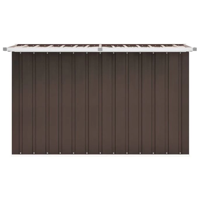 Boîte De Rangement De Jardin Marron 149x99x93 Cm – Image 3