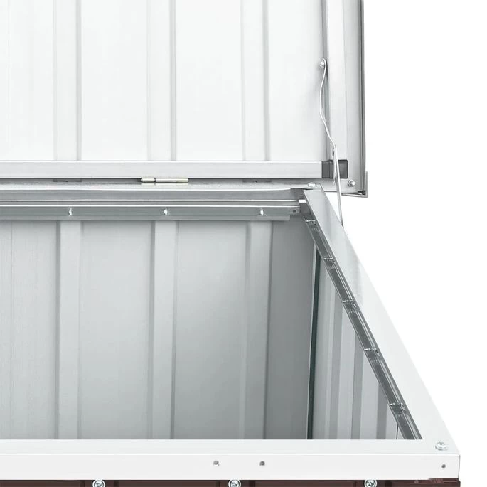 Boîte De Rangement De Jardin Marron 149x99x93 Cm – Image 7