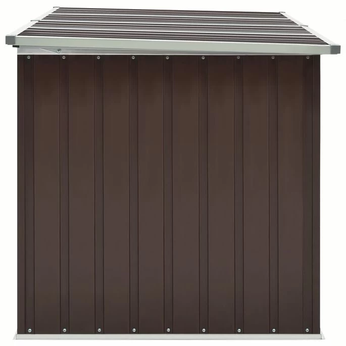Boîte De Rangement De Jardin Marron 171x99x93 Cm – Image 5