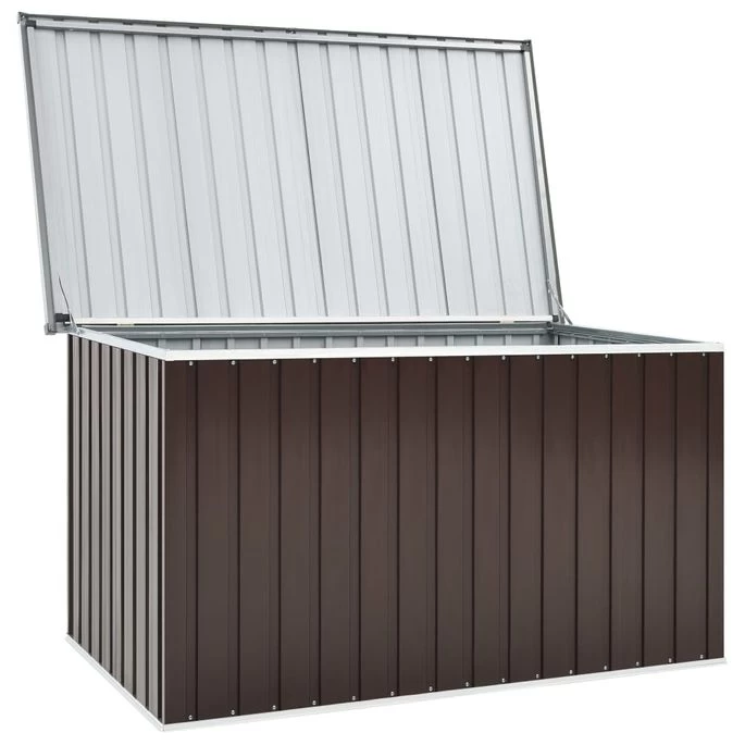 Boîte De Rangement De Jardin Marron 171x99x93 Cm – Image 6