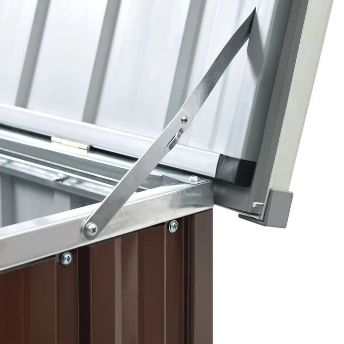 Boîte De Rangement De Jardin Marron 171x99x93 Cm – Image 7