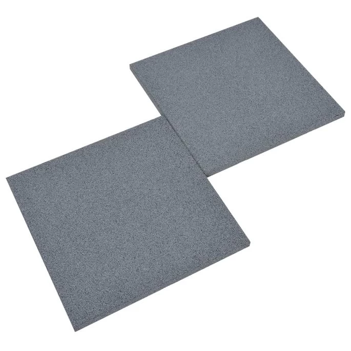 Carreaux De Protection Antichoc 6pcs Caoutchouc 50x50x3 Cm Gris – Image 5
