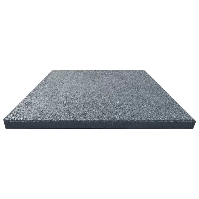 Carreaux De Protection Antichoc 6pcs Caoutchouc 50x50x3 Cm Gris – Image 6