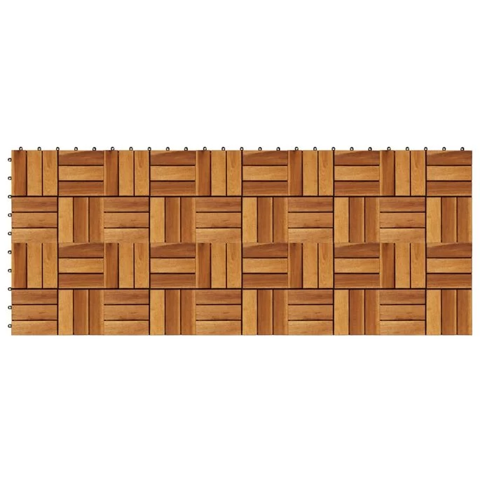 Carreaux De Terrasse 30x30 Cm 10 Pcs Acacia – Image 3