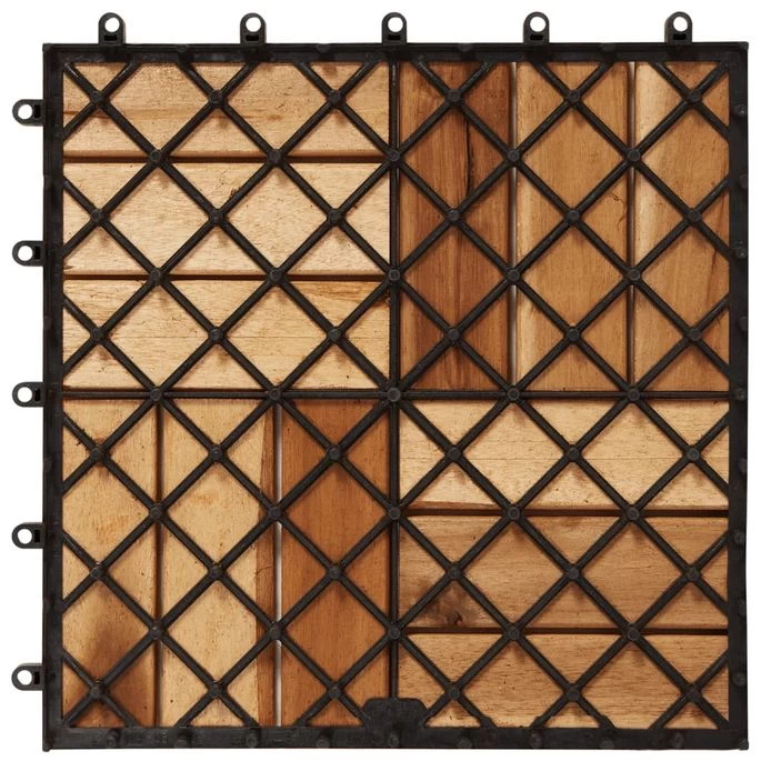Carreaux De Terrasse 30x30 Cm 10 Pcs Acacia – Image 6