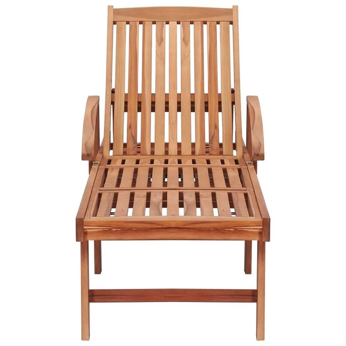 Chaise Longue Bois De Teck Solide 3 – Image 3