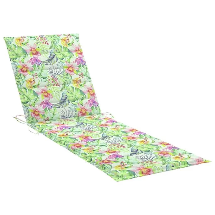 Chaise Longue De Jardin Avec Coussin Bois D'acacia Solide 15 – Image 10