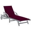Chaise Longue De Jardin Avec Coussin Bois D'acacia Solide 57
