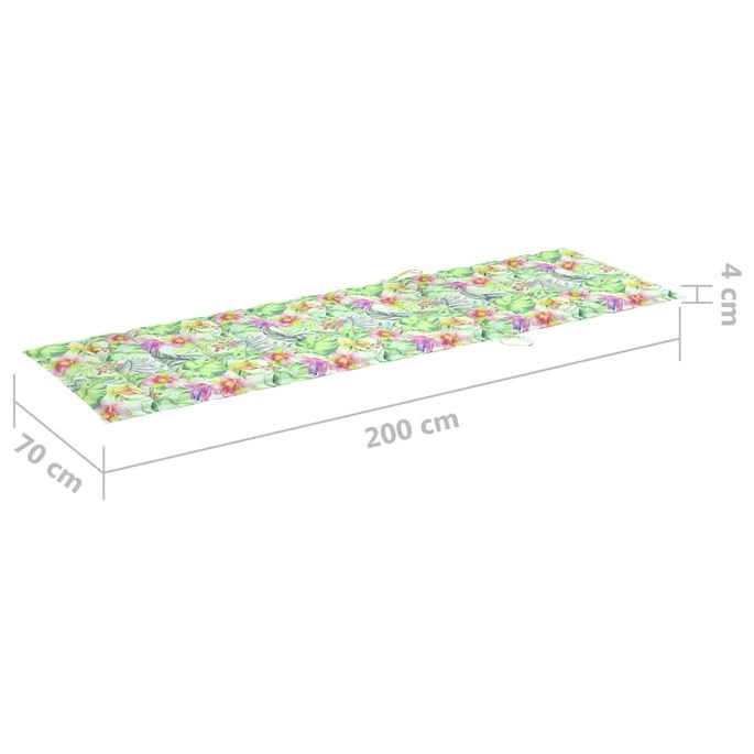 Chaise Longue De Jardin Avec Table Et Coussin Pin Imprégné 18 – Image 12