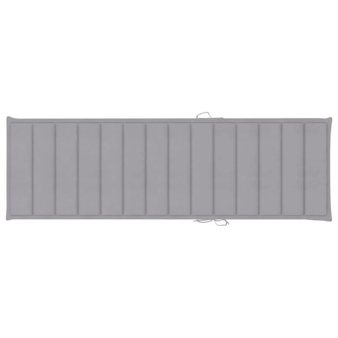 Chaise Longue Double Et Coussins Gris Bois De Pin Imprégné 3 – Image 6