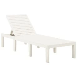 Chaise Longue Plastique Blanc