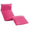 Chaise Longue Pliable Tissu Oxford Rose