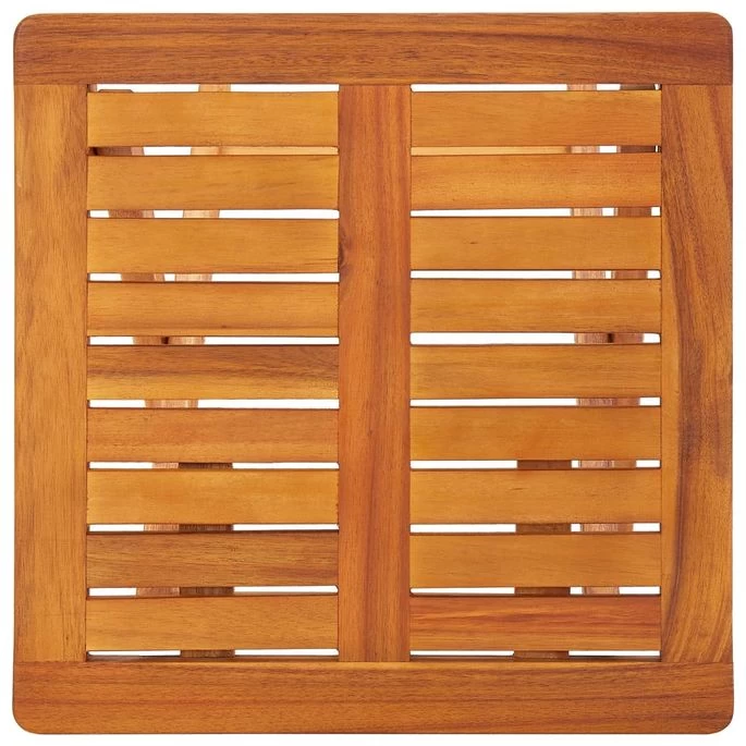 Chaises Longues 2 Pcs Avec Table Et Coussins Acacia Solide 27 – Image 2